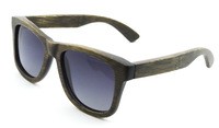 Gafas de sol de bambú, negras.