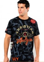 Camiseta negra Christian Audigier.