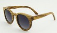 Gafas de madera natural Cebra retro vintage.