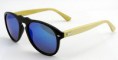 Gafas de sol de madera y concha en negro o amarillo y madera natural