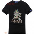 Camiseta negra Adidas hombre.