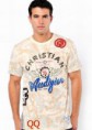 Camiseta blanca estampado Christian Audigier.